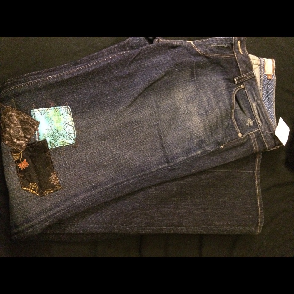 Paige Denim Patchwork Jeans- Sz 32 NWT